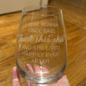 Customized drinking glass